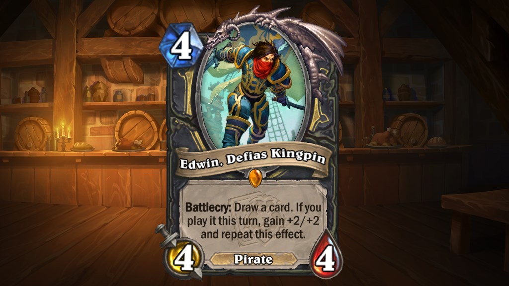 Edwin returns as one of four legendary cards in Hearthstone’s The Deadmines